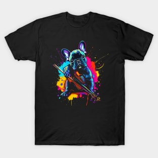 French Bulldog Playing Violin T-Shirt